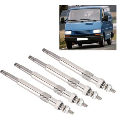4 Pièces Bougie De Préchauffage 7700100558 Convient Pour Renault Clio Kangoo Trafic -SURENHAP