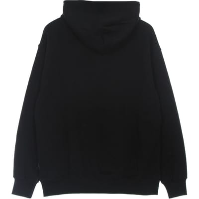 Lichtgewicht sweatshirt met capuchon, logo, vlam, hoodie voor heren, zwart