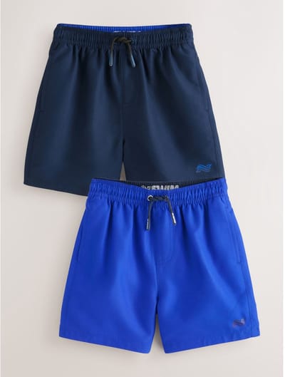 Next - Jongens - Set van 2 zwembroeken - Blauw