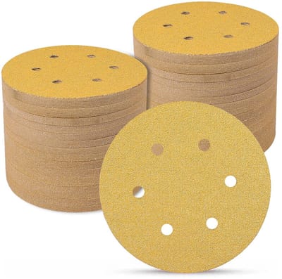 Dailygoods - 70 Stuks Schuurpapier 150 mm Klittenband - 40 P