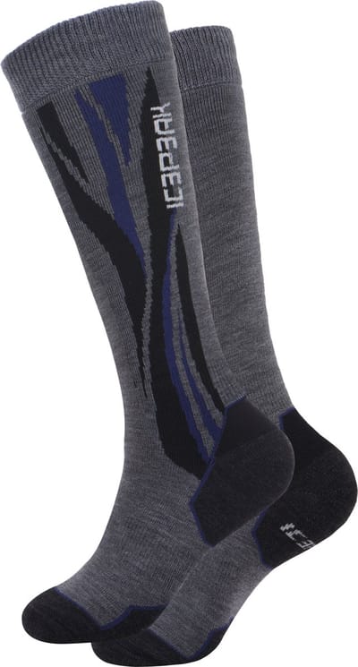 ICEPEAK ILSENBURG JR Unisex Wintersportsokken - Grijs - Maat 34-35