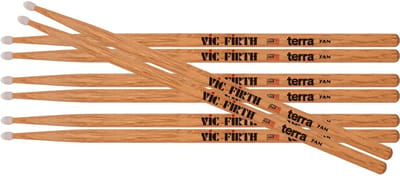 VIC FIRTH Value Pack, 4 Pairs 7ATN - Verpakking met 4 paar Terra drumstokken 7A nylon tip