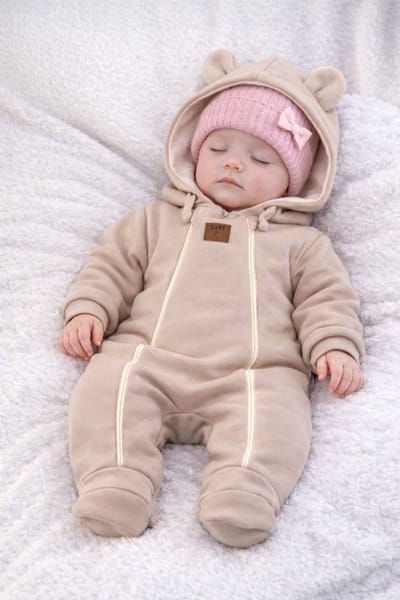 Dartomik - Baby's Jumpsuit - 68 - Dwarsgesneden - Beige