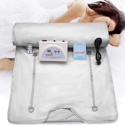 QIN® Saunadeken - Infrarood Deken - Saunadeken met Infrarood - Grijs - 45cm x 35cm x 20cm
