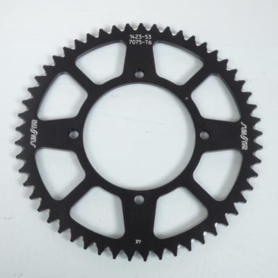 Couronne de transmission Sunstar pour moto Kawasaki 80 KX 1986 à 2000 53 dents / ARG Neuf