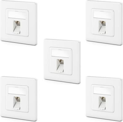 CAT7 Netwerkcontactdoos met Keystone-Modules - LAN Aansluitdoos voor Datakabels