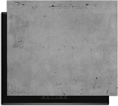 KitchenArt - Urban Slate – Inductie Beschermer - 65x52 cm - Kookplaat Beschermer - Luxe Afdekplaat Inductieplaat - Anti-slip & Oprolbaar - Beschermmat Inductiekookplaat