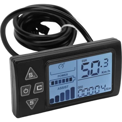 Écran LCD pour vélo électrique S861 Panneau LCD pour scooter électrique avec connecteur SM pour cyclisme vélo électrique scooter gray
