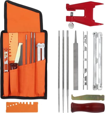 Zaagkettingslijper - Kettingzaagvijlset - Kettingen Slijpen - Compleet met accessoires - 840 g - Niet gespecificeerd