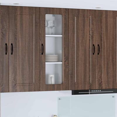 vidaXL - Vaatwasserpaneel - Kalmar - Bruin - Eiken - 40 - x - 31 - x - 100 - cm