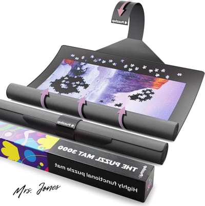 Mrs. Jones Puzzelmat 3000 Stukjes 95 X 150 cm Opgerold Seconden Eenvoudige Velcro Sluiting Geschenkverpakking .