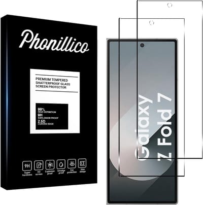 Screenprotector geschikt voor Samsung Galaxy Z Fold 7 - 2 stuks Beschermglas van glas Transparante glazen schermbeschermfolie