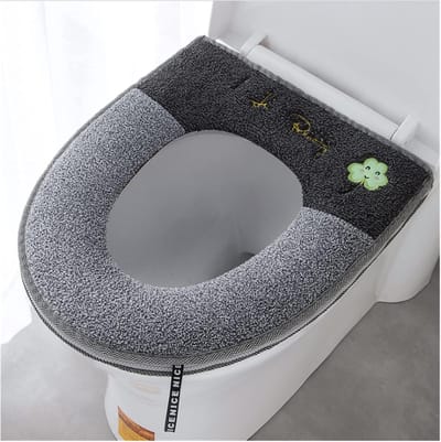 Toiletzittinghoes - Toiletkussen Zitting - Comfort Verhogend - Zacht Warm Ademend - 43 x 37 cm - Rood