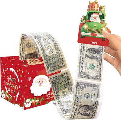 Cadeaubox met Geldrol voor Verrassing - Knutsel Goedkoop Cadeau voor Kerst, Ouders en Vrienden