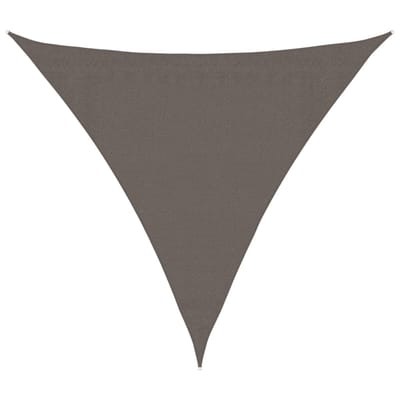 vidaXL - Zonnescherm - antraciet - driehoekig - 3,6x3,6x3,6 - m - HDPE