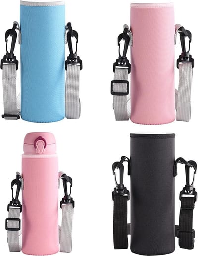 Waterfles Thermo-hoes, Neopreen Schouderfleszak, Geïsoleerde Waterfleshoes, Draagbaar en Geschikt voor Reizen - Set van 3