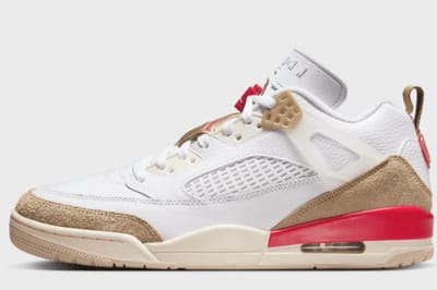 Jordan Spizike Low - Maat 47 - Wit/Desert Camo/Sail/Fire Red / Wit Rood - Spizike Low - Lifestyle - Heren Sneakers voor Mannen