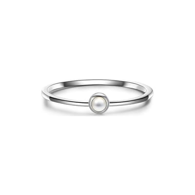 Glanzstücke München Dames-Damesring 925 Zilver Parelmoer 52 Zilver 32021166