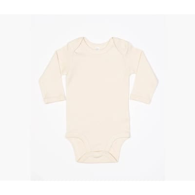 Babybugz | Baby long Sleeve Bodysuit | Organic Natural | 6 - 12 Maanden