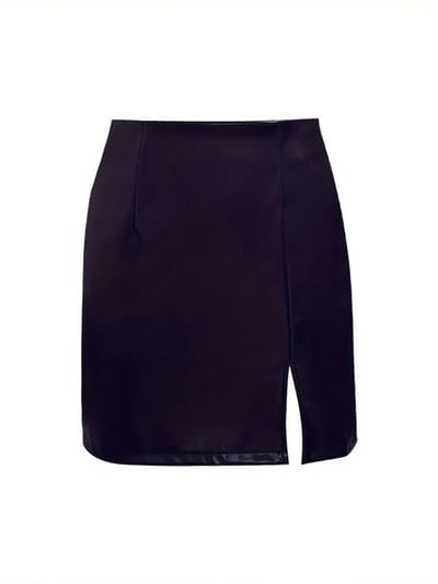 Livano Leren Rok - Broek - Legging - Dames - Jurk - Latex - Zwart - Maat S