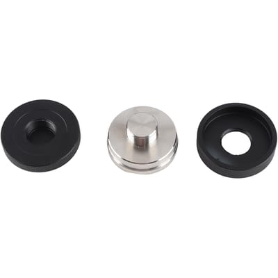 Presse à café antidérapante en acier inoxydable de 58 mm pour usage commercial(4 pentes inclinées noires) noir