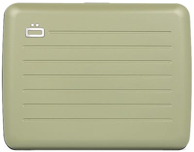 Ogon Designs Stockholm V2 Large Creditcardhouder – Dames en Heren – Aluminium Wallet met RFID Bescherming, Extra Geldvak & Waterbestendige Sluiting – Cactus Groen