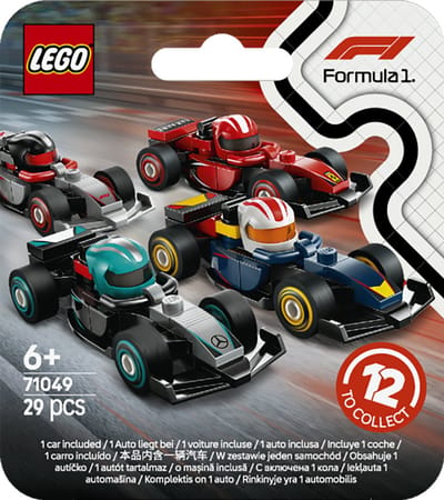 LEGO F1 raceauto collectibles, 1 van de 12 willekeurige raceauto's - 71049