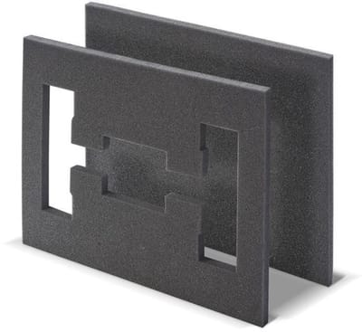 Schuimrubber inzetstuk - TOOD - 2 stuks - Voor professionele koffer - Nestbaar - 40x30x4 cm