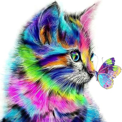 VDTOYS® DIAMOND PAINTING volwassenen - VDTV033 - vierkante steentjes - full - groot formaat - nieuwe tekeningen - 45 op 45 cm (canvas) - 40 op 40 (foto)