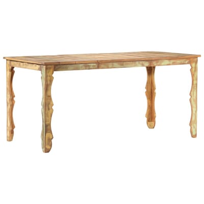 vidaXL - Eettafel - 160x80x76 - cm - massief - gerecycled - hout