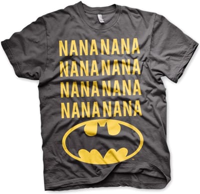 DC Comics Batman Heren Tshirt -S- NaNa Batman Grijs