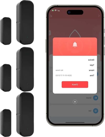 Deur en raam sensor - Contact sensor - Huis beveiligen - Wifi direct verbinding - 3 stuks - Zwart