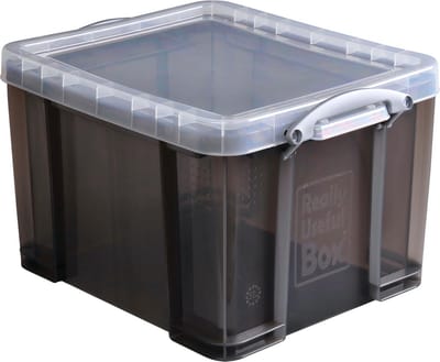 Really Useful Box 35 liter transparant gerookt