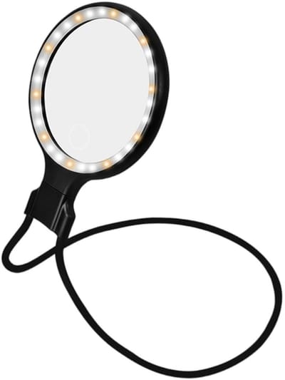 Dailygoods- Vergrootglas met Licht - Leesloep met Standaard - Loepbril voor Senioren - Optische Lens - Groot Gezichtsveld 13 cm - Vermindert Vervormingen - Loep