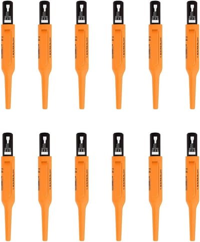Lyra Merkstift - Voor Diepe Gaten - Zwart - 12 Stuks - Met Houder