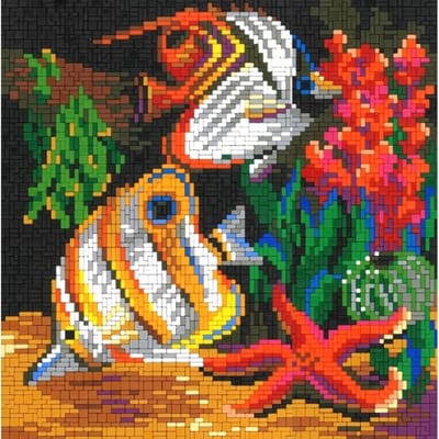 Stickit zebra vissen, ca. 5.000 steentjes, compatible met Ministeck