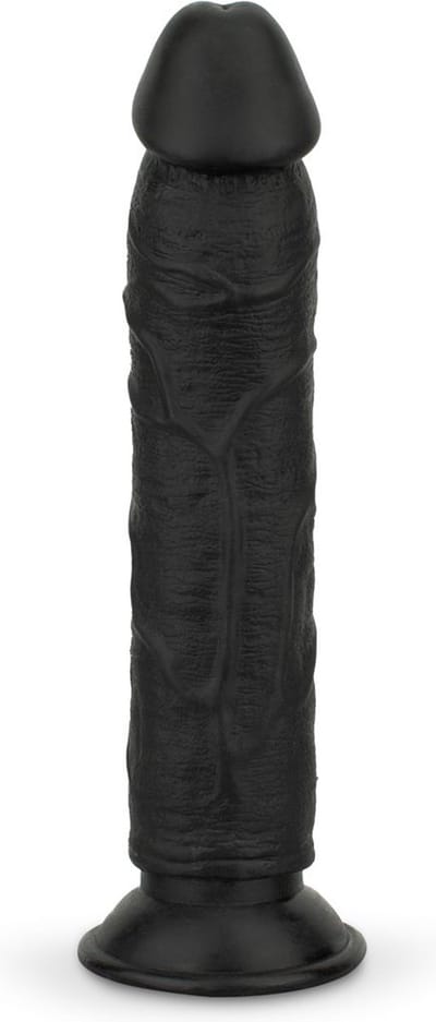Dildo zonder ballen 22,5 cm - Zwart