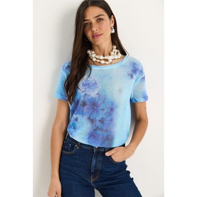 Transparante Crew Neck T-Shirt
