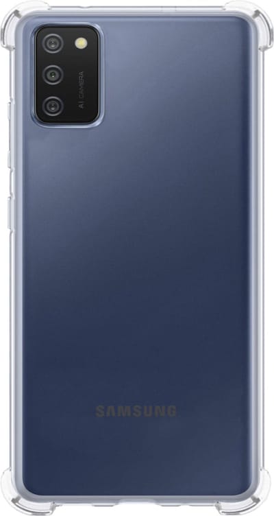Hoes - Geschikt voor Samsung Galaxy A03s - Sterk & Shockproof - Siliconen Case - Back Cover - Telefoon Hoesje Shock Proof - Transparant