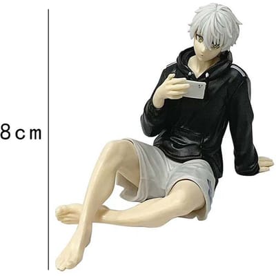9cm Anime Blue Lock Nagi Seishiro Figuur PVC Schattige Tafelpop Decoratie Model Speelgoed Kinderen Cadeau black