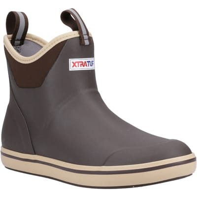 Xtratuf Enkellaars Rubber Chocolate/Tan Wellington Laarzen