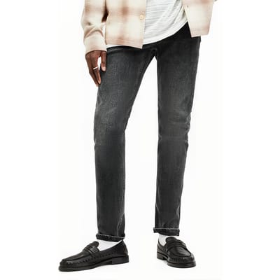 AllSaints Cigarette Washed Black Maat: W28L32 | Slim Jeans Outlet | Heren | Grijs