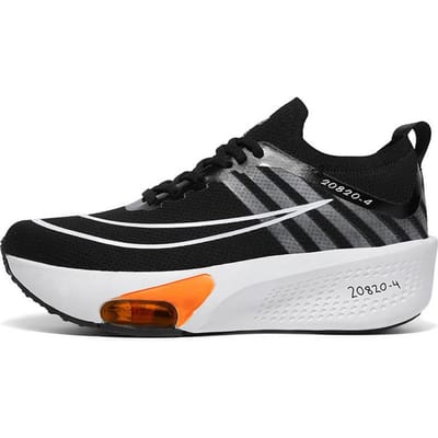 Sportschoenen Luchtvering Hardloopschoenen Zomer Nieuwe Stijl Mannen en Vrouwen Dezelfde Stijl Koppel Trendy Schoenen Casual Veelzijdig Mode Sprint 45 black