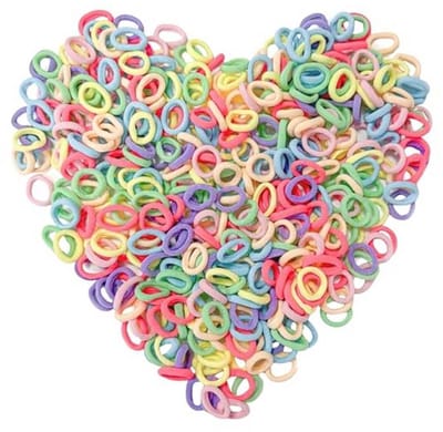 400 stuks kleurrijke haarelastieken voor meisjes - duurzaam, elastisch en schattig haaraccessoires