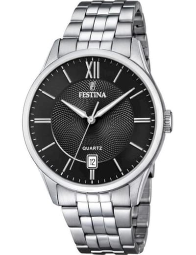 Festina F20425/3 Classics - Polshorloge - Staal - Zilverkleurig - Ø 43mm