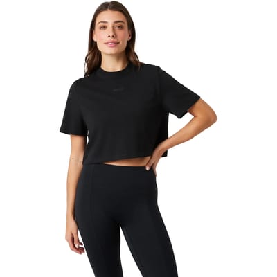 T-Shirt Björn Borg Women Studio Oversized Cropped Black Beauty-L