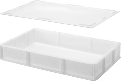 HENDI Deksel voor pizzadeegdoos – GN 1/1 – BPA-vrij – Wit – 530x325x20 mm