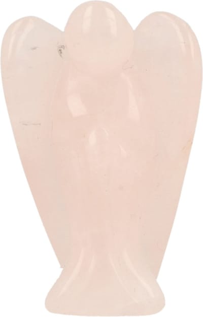 Staande engel 35 mm Roze kwarts