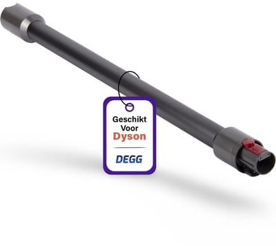 DEGG® - Telescoopbuis Geschikt voor Dyson - Steel, Stang, Zuigbuis - (donker) GRIJS - Voor V7, V8, V10, V11 en V15 - Topkwaliteit