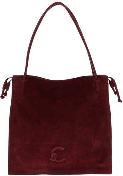 COCCINELLE Leren schoudertas Dulse Suede Shoulderbag Ribes / Ribes (rood)paars